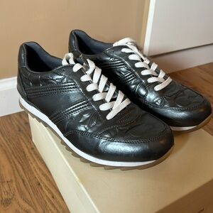 Coach athlete shoes. Gun metal (pewter) color.
